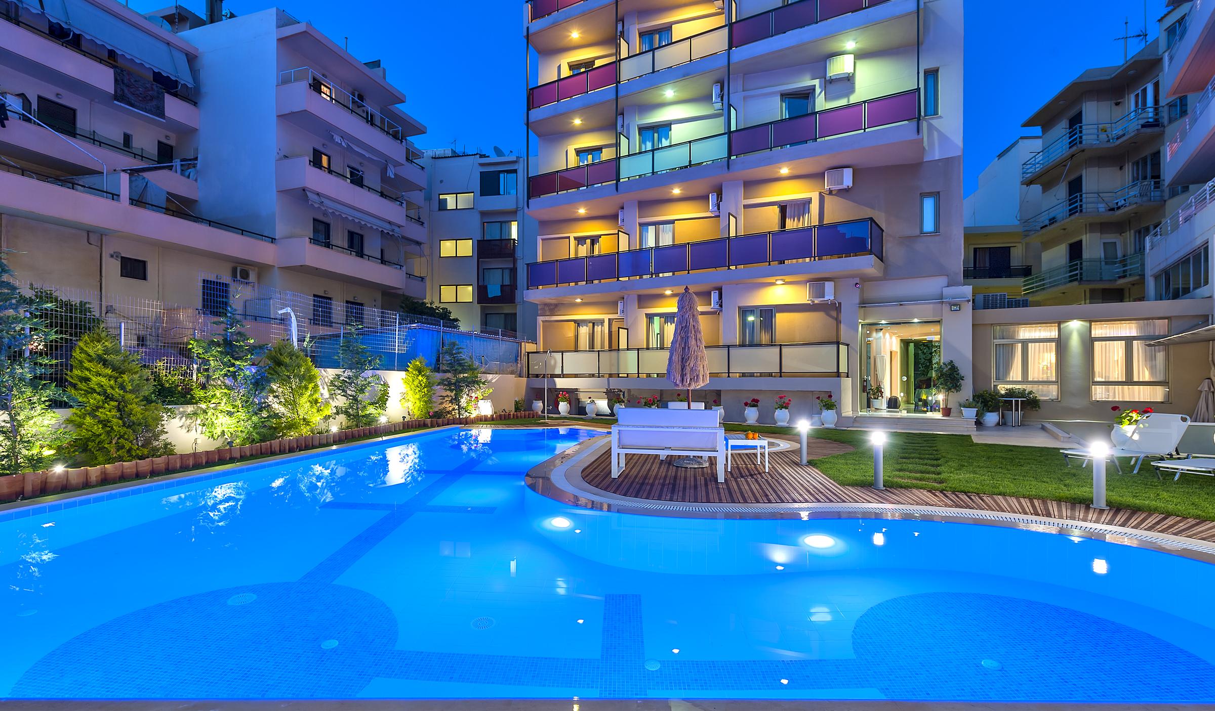 Leonidas Hotel&Apartments Rethymno Exterior foto