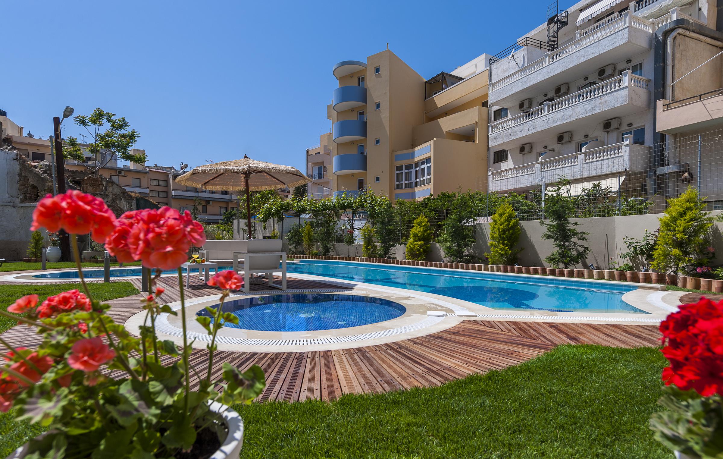 Leonidas Hotel&Apartments Rethymno Exterior foto