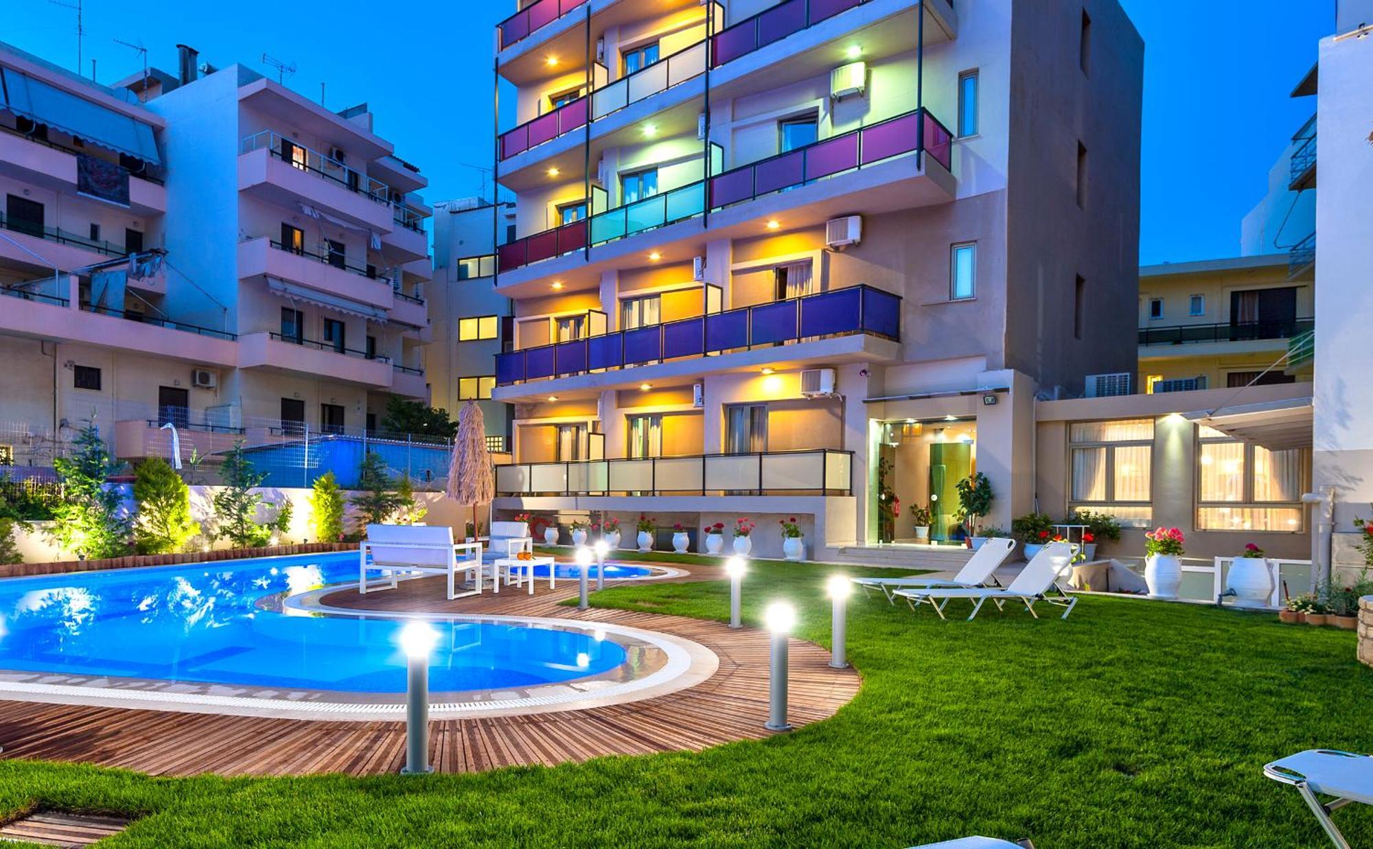 Leonidas Hotel&Apartments Rethymno Exterior foto