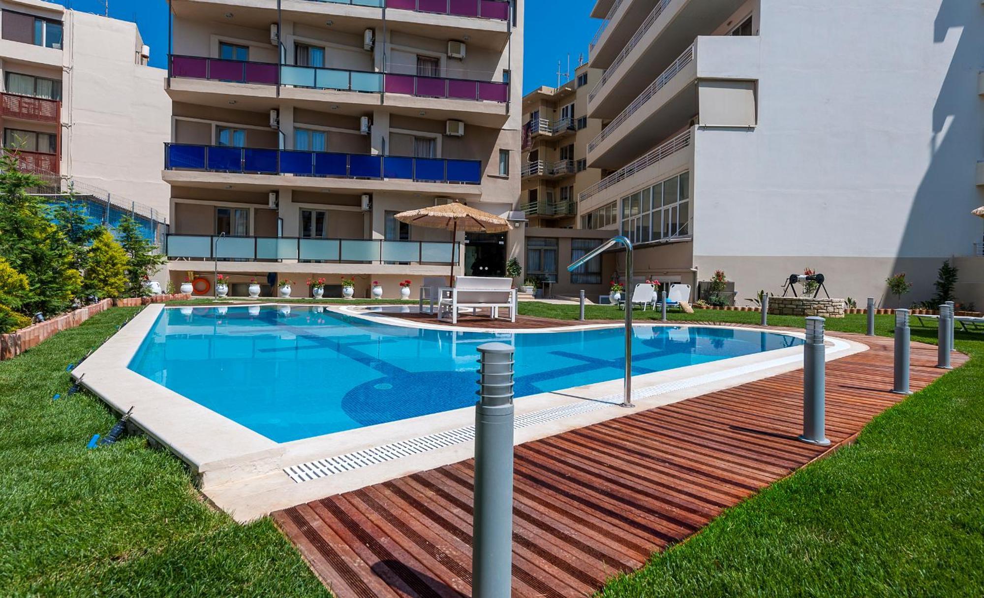 Leonidas Hotel&Apartments Rethymno Exterior foto