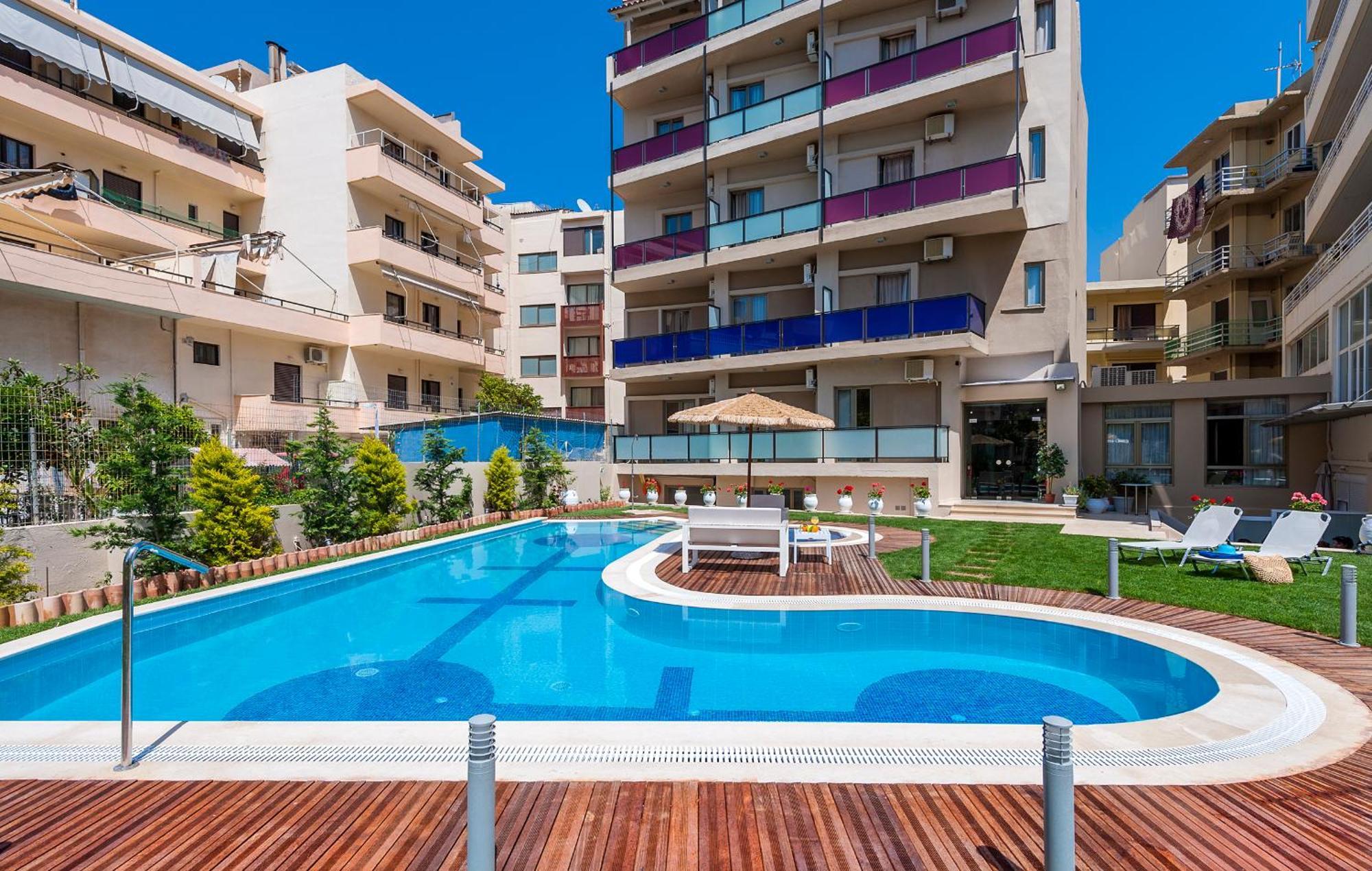 Leonidas Hotel&Apartments Rethymno Exterior foto