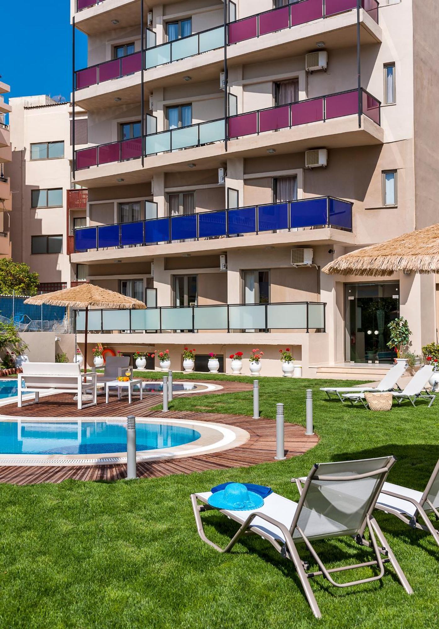 Leonidas Hotel&Apartments Rethymno Exterior foto